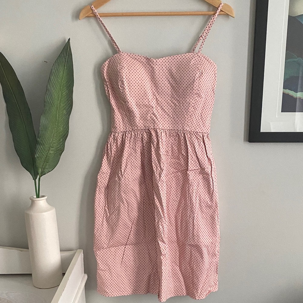 Pink Polka Dot Women's Dress